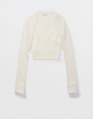 AE Cropped Shrug + Tank Top Set