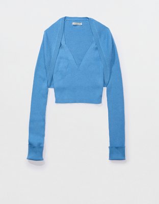 AE Cropped Shrug + Tank Top Set