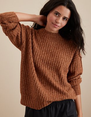 Aerie Flurry Oversized Crew Sweater