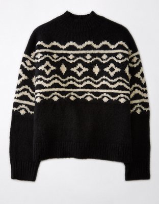 AE Fair Isle Mockneck Sweater