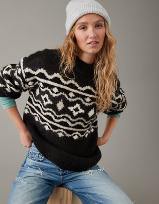 AE Fair Isle Mockneck Sweater