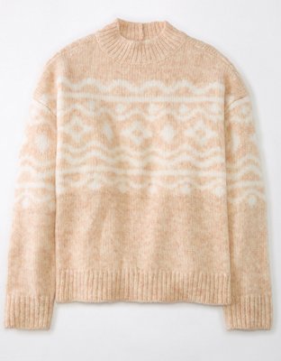 Fair Isle Mockneck Sweater