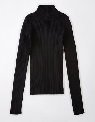AE Ribbed Mock Neck Sweater