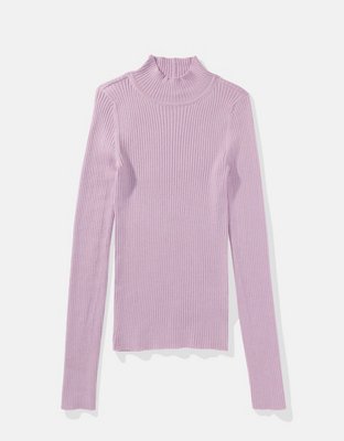 AE Ribbed Mock Neck Sweater