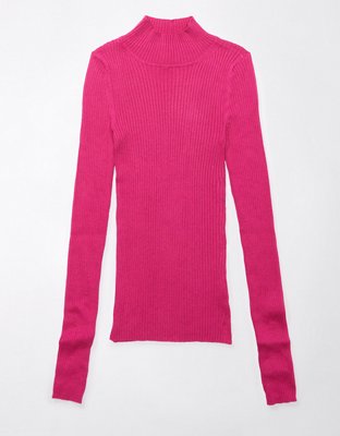 AE Ribbed Mock Neck Sweater