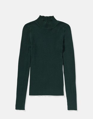 AE Ribbed Mock Neck Sweater