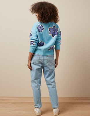 Женские свитеры American Eagle AE Whoa So Soft Floral Crewneck Sweater — фото 2
