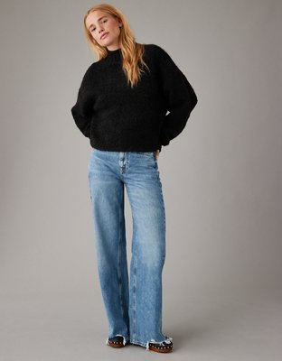 Женские свитеры American Eagle AE Bouclé Mock Neck Sweater — фото 4