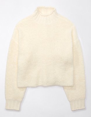 AE Bouclé Mock Neck Sweater