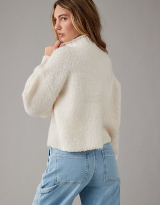 AE Bouclé Mock Neck Sweater