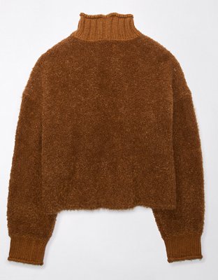 AE Bouclé Mock Neck Sweater