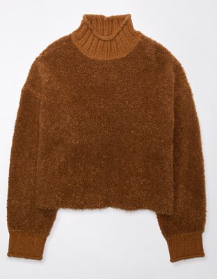 AE Bouclé Mock Neck Sweater