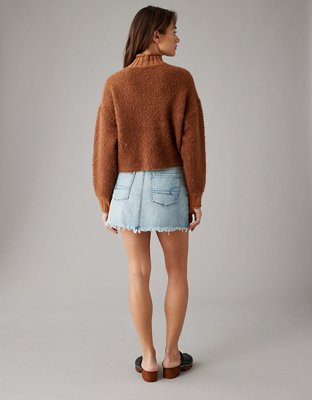 AE Bouclé Mock Neck Sweater