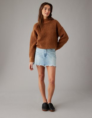 AE Bouclé Mock Neck Sweater