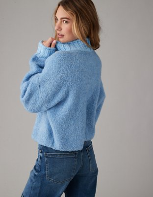 AE Bouclé Mock Neck Sweater