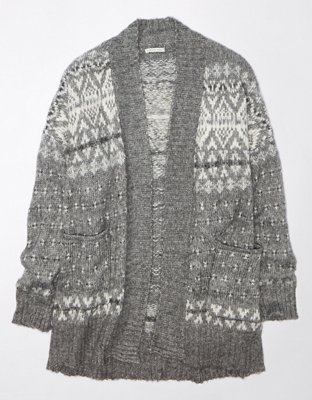 AE Oversized Fair Isle Cardigan