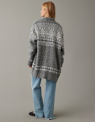 AE Oversized Fair Isle Cardigan