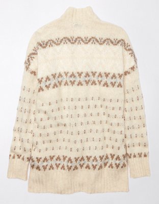 AE Oversized Fair Isle Cardigan