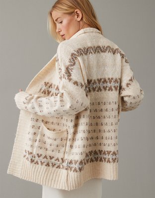 Женские кардиганы American Eagle AE Oversized Fair Isle Cardigan — фото 4