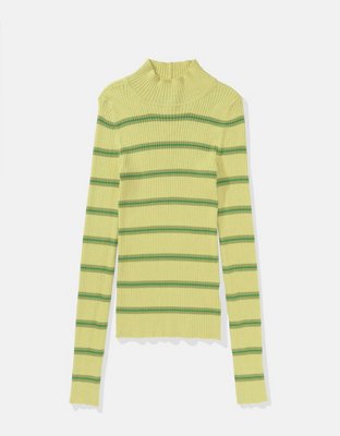 AE Ribbed Mock Neck Sweater