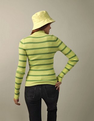 AE Ribbed Mock Neck Sweater