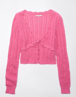 AE Crochet V-Neck Sweater