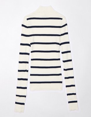 Женские свитеры American Eagle AE Ribbed Mock Neck Sweater — фото 5