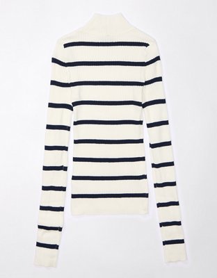 AE Ribbed Mock Neck Sweater