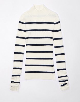Женские свитеры American Eagle AE Ribbed Mock Neck Sweater — фото 2