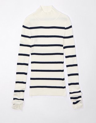 AE Ribbed Mock Neck Sweater