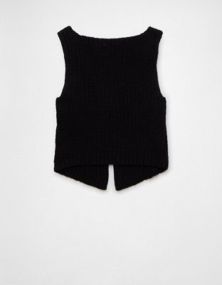 AE Open Clasp-Front Sweater Vest