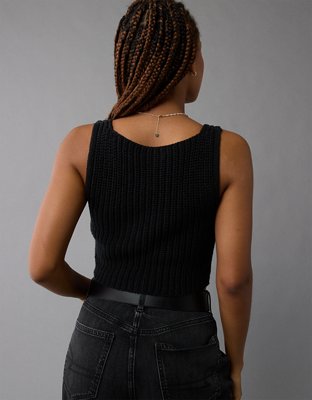 AE Open Clasp-Front Sweater Vest