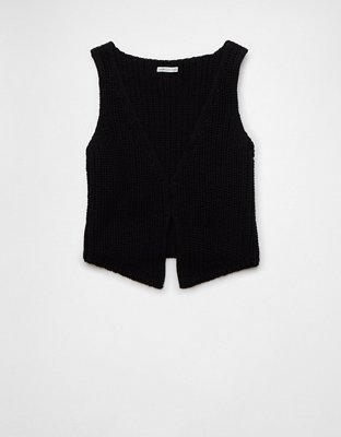 AE Open Clasp-Front Sweater Vest
