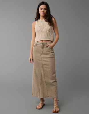 AE Lace-Up Back Sweater Tank Top