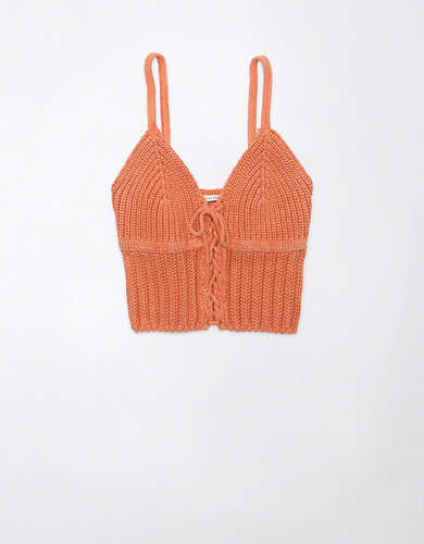 AE Cropped Knit Tank Top