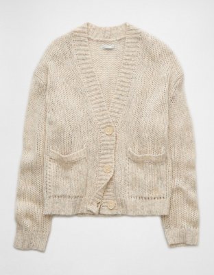 Женские кардиганы American Eagle AE Relaxed V-Neck Button-Up Cardigan — фото 3