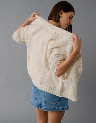 Женские кардиганы American Eagle AE Relaxed V-Neck Button-Up Cardigan — фото 2