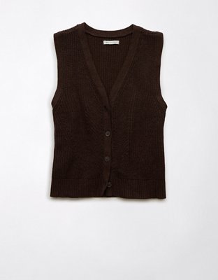 Женские свитеры American Eagle AE Button-Up Sweater Vest — фото 3