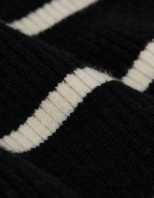 Женские свитеры American Eagle AE Striped Mock Neck Sweater — фото 5