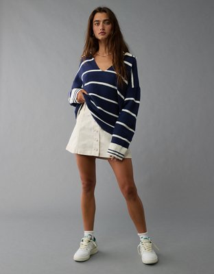 Женские свитеры American Eagle AE Polo V-Neck Sweater — фото 5