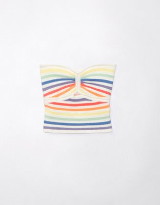 Женские топы American Eagle AE Pride Cinch Knit Tube Top — фото 3