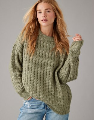 AE Whoa So Cozy Waffle Sweater