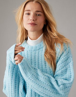 AE Whoa So Cozy Waffle Sweater