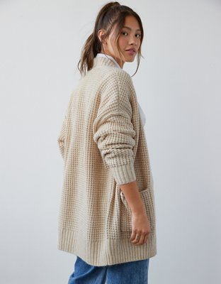 AE Whoa So Cozy Waffle Cardigan