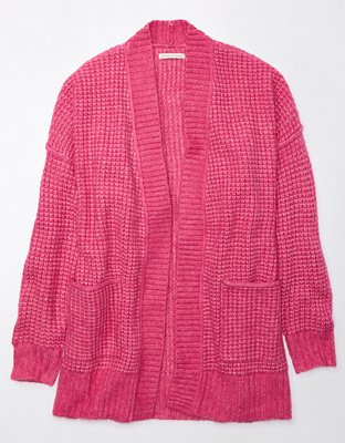 Ae slouchy waffle clearance cardigan