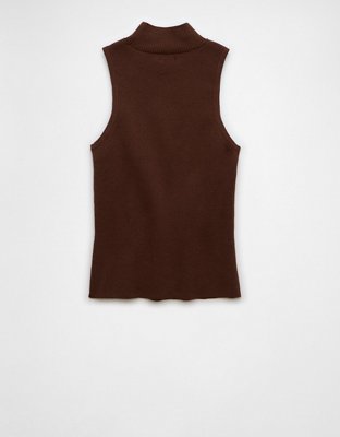 AE Mock Neck Sweater Tank Top