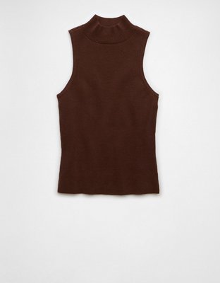 AE Mock Neck Sweater Tank Top