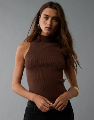 AE Mock Neck Sweater Tank Top