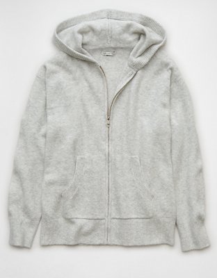 AE Oversized Zip Up Sweater Hoodie