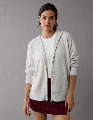 Oversized zip hoodie womens sale